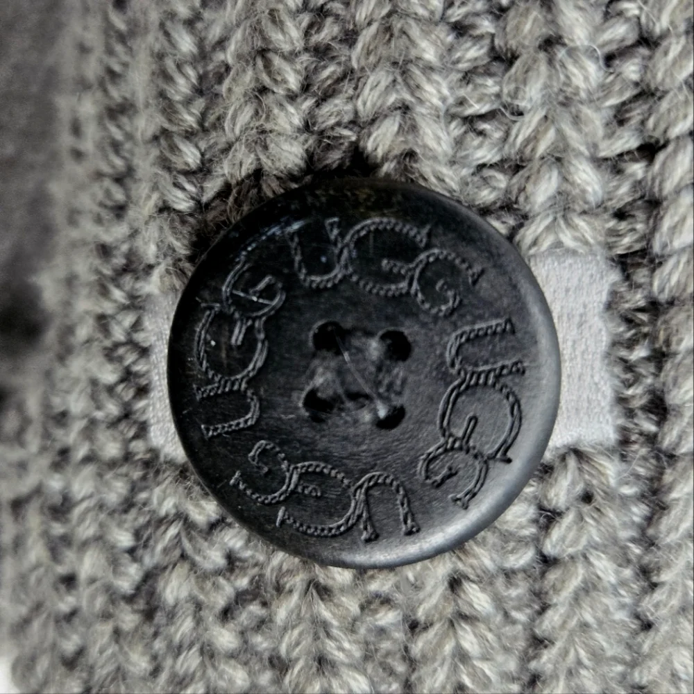 UGG Cardi Gray Knit Button Boots‎
